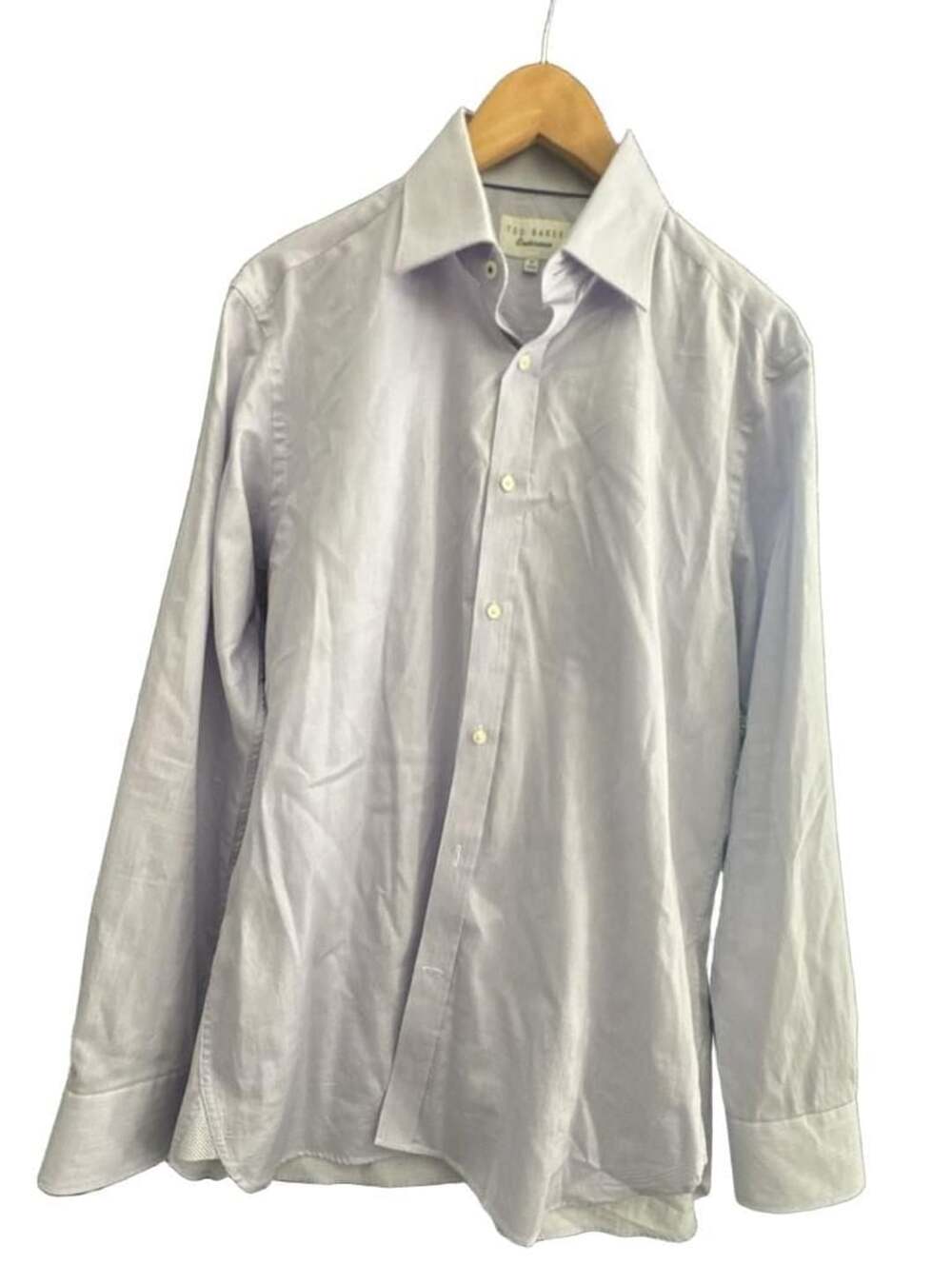 Ted Baker Endurance Lavender Pinstripe Long Sleeve Dress Shirt